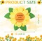 24 Pcs Be Kind Sunflower Craft Kit DIY Grow with Kindness Sign Craft Kit Sunday School Crafts Kids' Felt Craft Kits Bulk for Children Summer School Preschool Home Fun Activity Art Projects